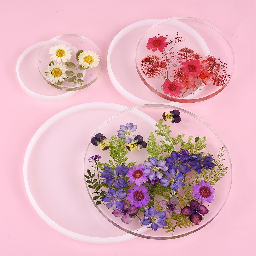 Coaster Mold Round - Kare dikdörtgen şekli Coaster taban silikon