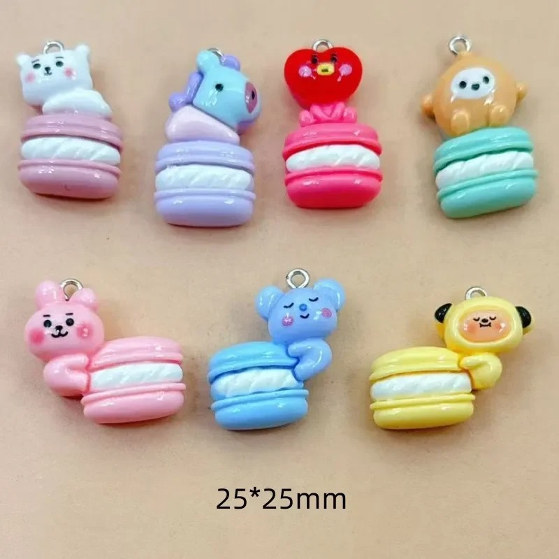 Resin Craft Material - 10 adet Karışık Karikatür Reçine Takılar
