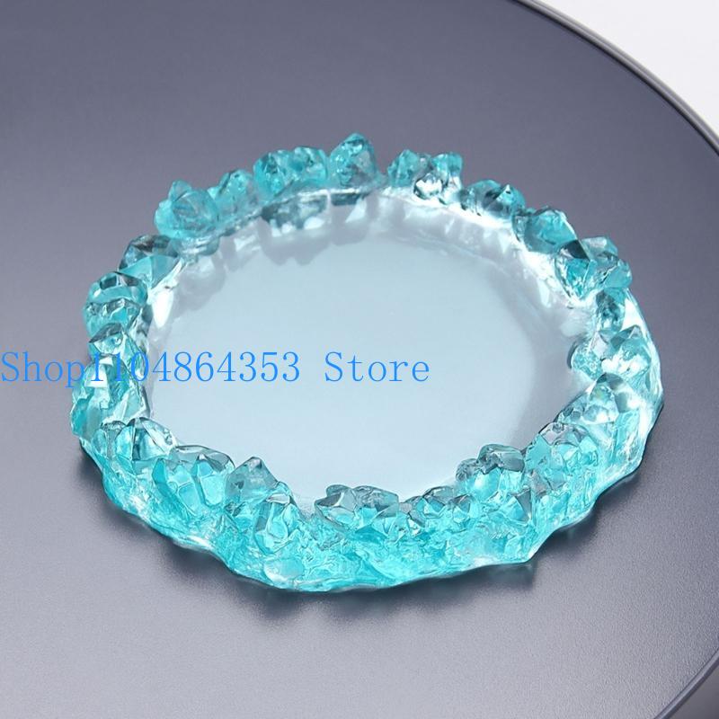 Coaster Mold Round - Reçine Döküm için Kristal Küme Kalıpları