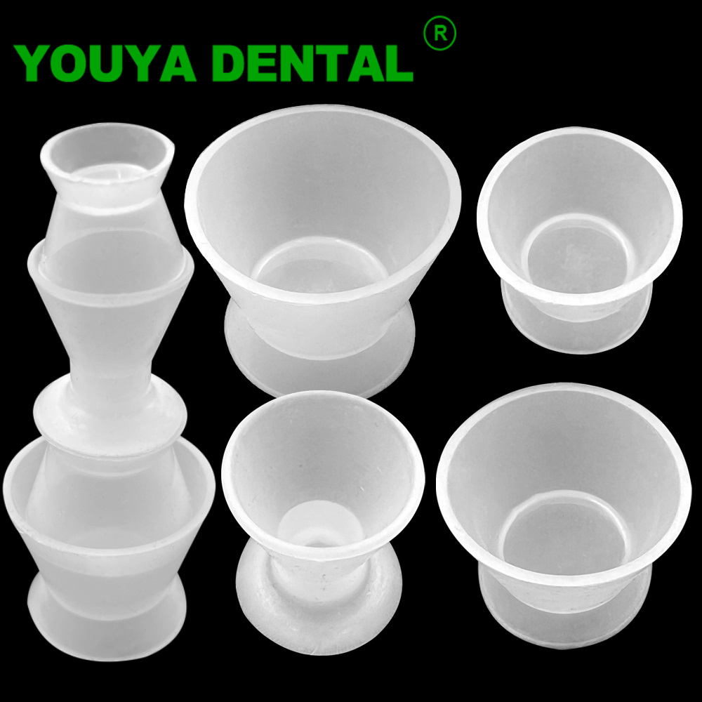 Mixing Cup Silicone - 4 adet/takım diş karıştırma kase diş