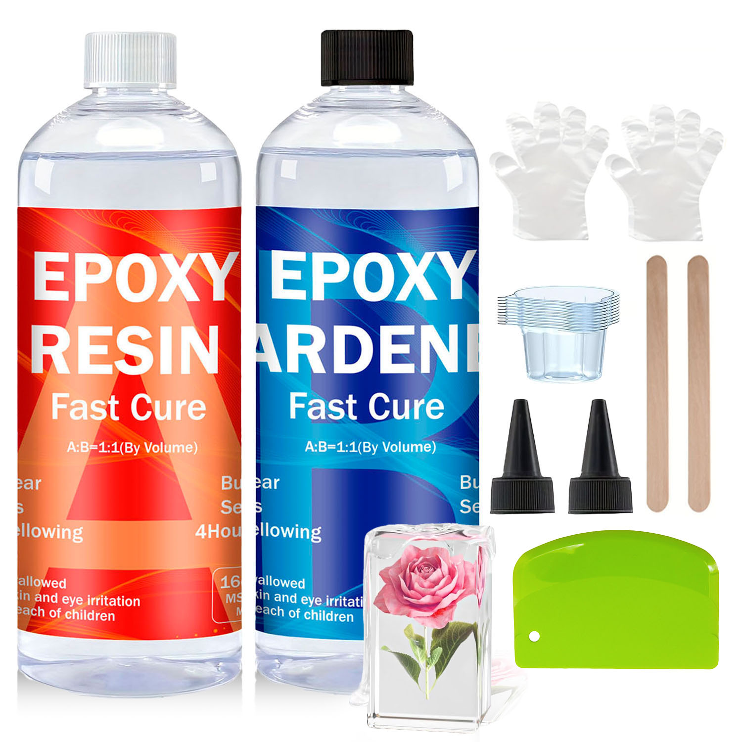 Şeffaf Epoksi Reçine Kiti 8oz/ - Resin Jewelry Kit incelemesi ve fiyatı