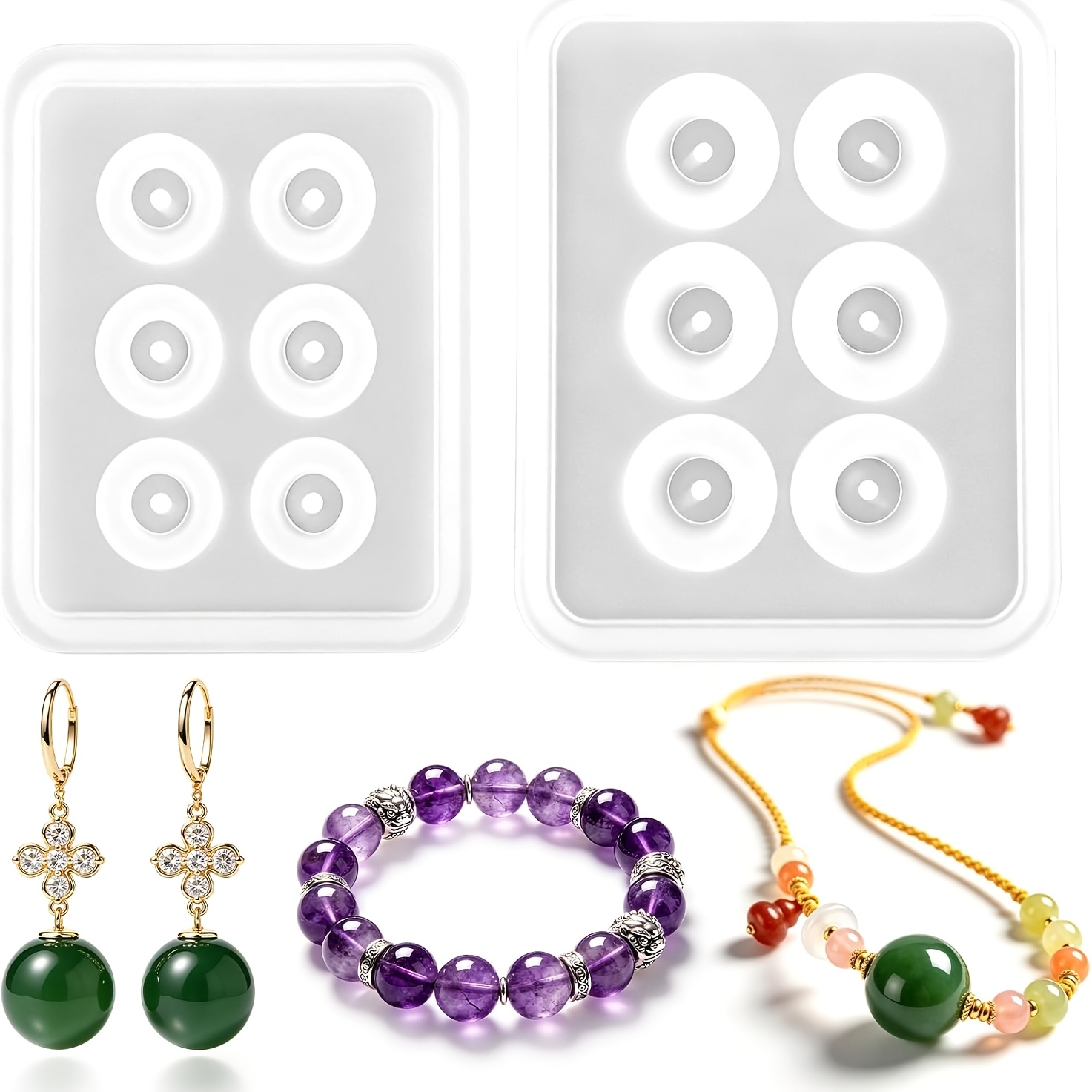 İki Delikli Küresel Silikon Bo - Resin Jewelry Kit incelemesi ve fiyatı
