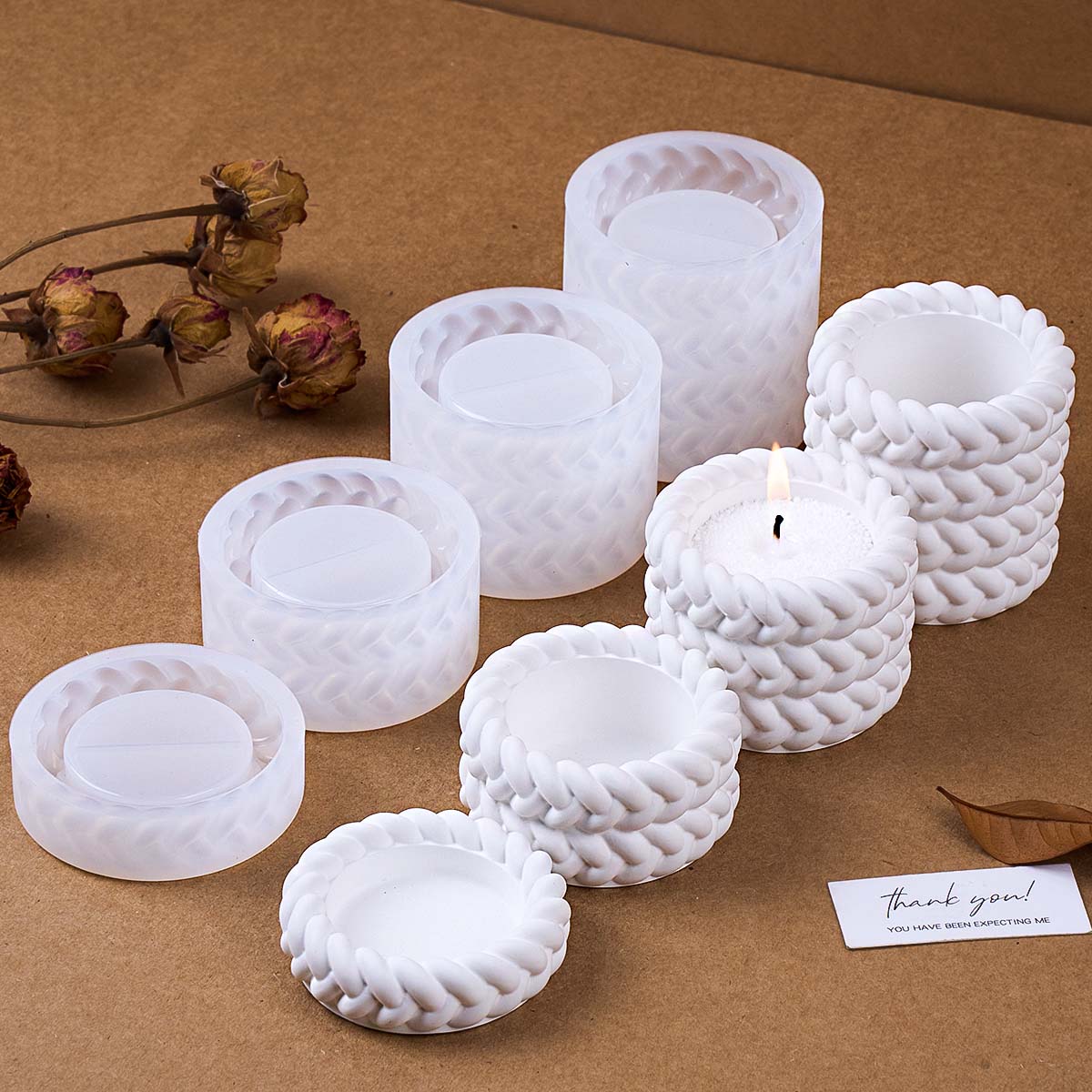 1/2/3/4 Katlı Kenevir Halatlı  - Coaster Mold Round incelemesi ve fiyatı