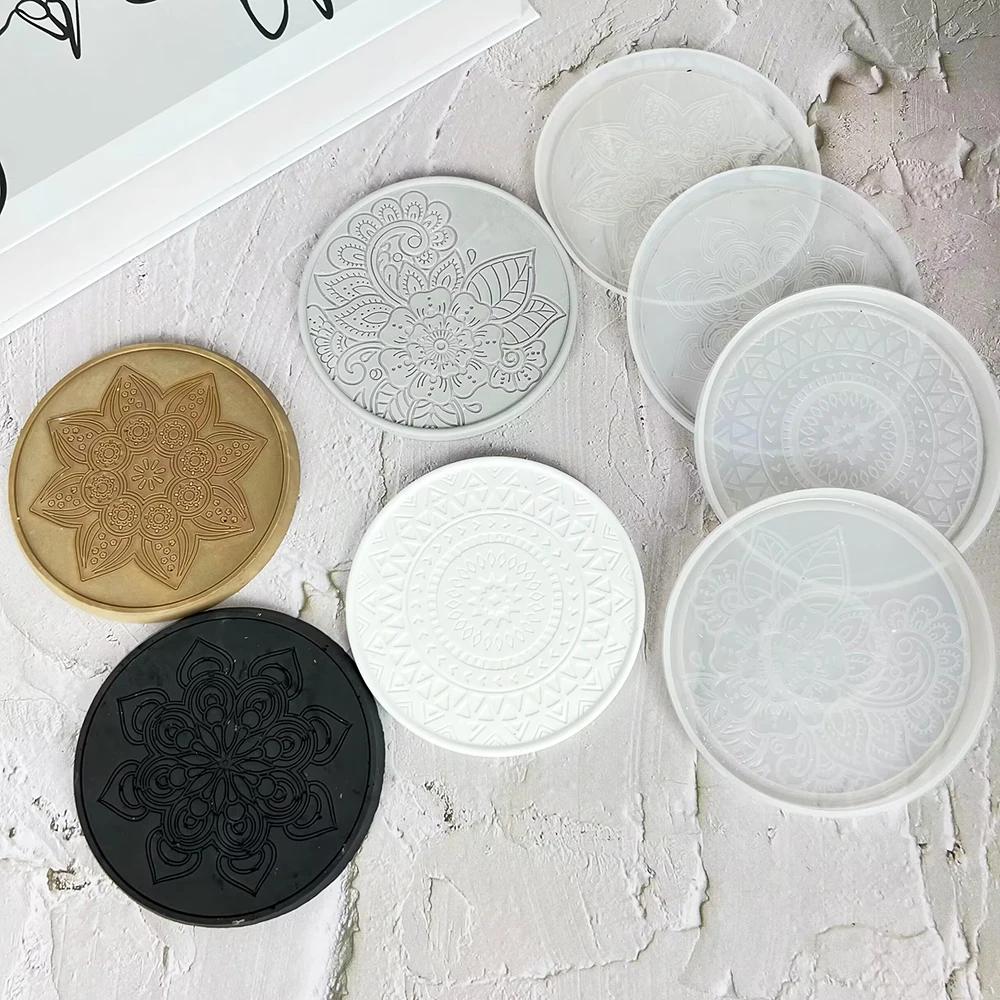 Mandala yuvarlak Coaster reçin - Coaster Mold Round incelemesi ve fiyatı