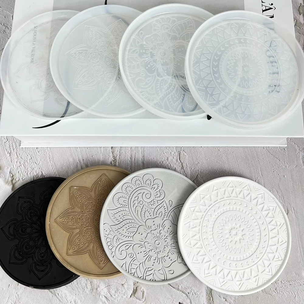 Mandala yuvarlak Coaster reçin - Coaster Mold Round incelemesi ve fiyatı