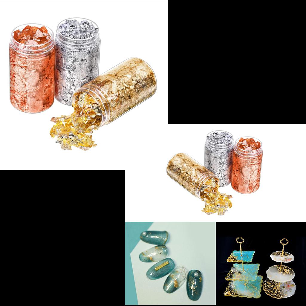 6 Adet Altın Folyo Pul Kağıt T - Gold Foil Flakes incelemesi ve fiyatı