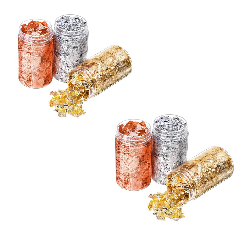 6 Adet Altın Folyo Pul Kağıt T - Gold Foil Flakes incelemesi ve fiyatı