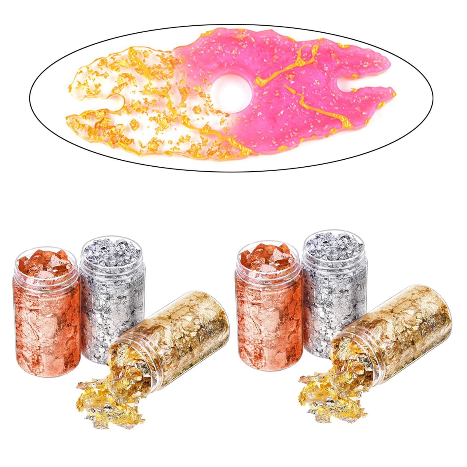 6 Adet Altın Folyo Pul Kağıt T - Gold Foil Flakes incelemesi ve fiyatı