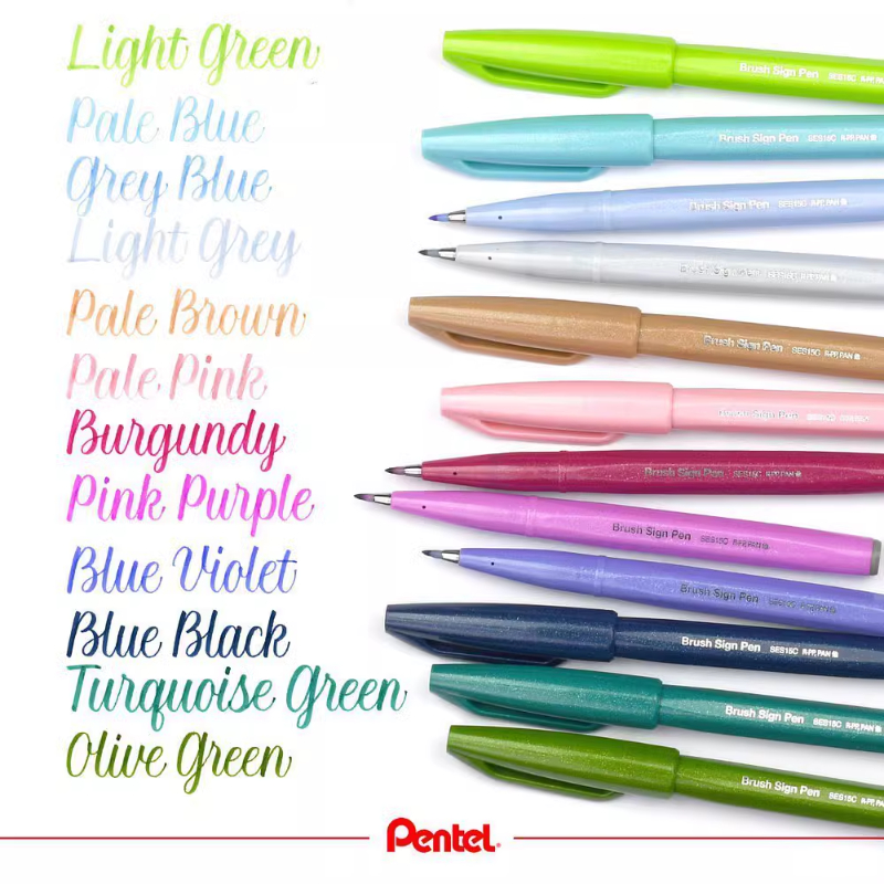 1PC Pentel Fude Brush Dokunmat - Pentel Pen Sign Pen incelemesi ve fiyatı