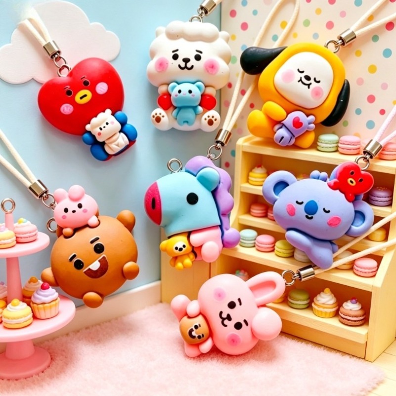 7 adet BT21 Reçine Karikatür F - Resin Craft Projects incelemesi ve fiyatı
