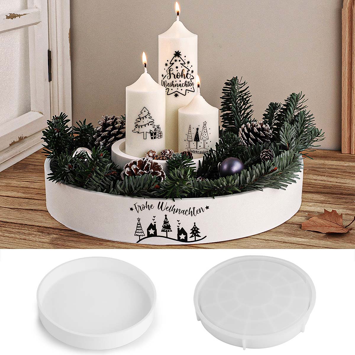 Beton Yuvarlak Mum Kasesi Sili - Coaster Mold Round incelemesi ve fiyatı