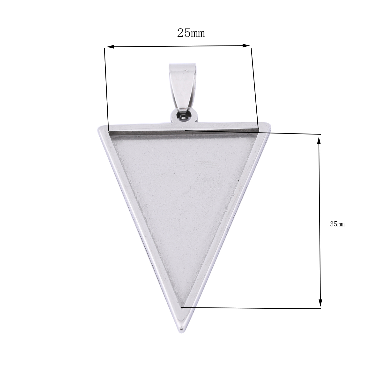 5 adet paslanmaz çelik 25x35mm - Bezels Set Pendant incelemesi ve fiyatı